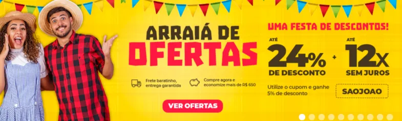 5% de desconto em todo site Estrela10