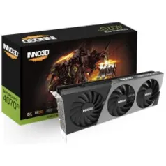 Placa de Vídeo INNO3D NVIDIA GeForce RTX 4070 Ti X3, 12GB, GDDR6X, DLSS, Ray Tracing, N407T3-126X-186148N