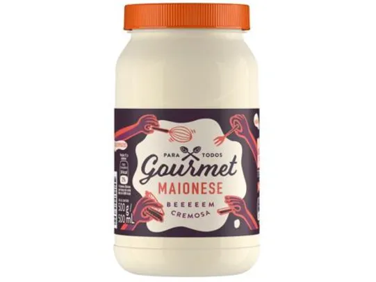 [APP+CLIENTE OURO+LEVE 3 PAGUE 2] Maionese Gourmet Tradicional 500g R$3,15