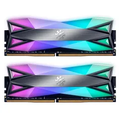 Memória 16GB (2x8GB), 3600MHz, DDR4, CL18, XPG Spectrix D60G, RGB, Cinza - AX4U36008G18I-DT60