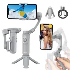 [Taxa Inclusa/Moedas - R$ 131] Gimbal Estabilizador de 3 Eixos Dobrável para Smartphones Axnen HQ3