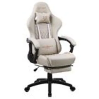 Cadeira Gamer Husky Gaming Tempest 700, Branco,  Com Almofadas, Descanso Para Pernas Retrátil, Reclinável - HGMA077