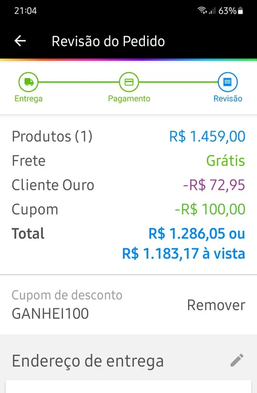 Imagem na descrição da promoção