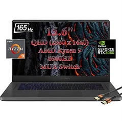 Notebook ASUS ROG Zephyrus 15" WQHD 165Hz - R9-6900HS 3060 1TB SSD 40RAM