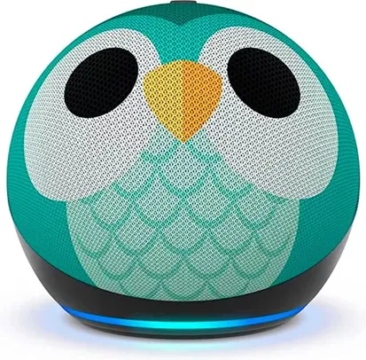 Amazon Echo Dot Echo Dot 5th Gen Kids com assistente virtual Alexa - owl 110V/240V