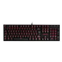 Teclado Gamer Redragon Mitra Led Red Mecânico Abnt2 Switch Outemu Blue K551