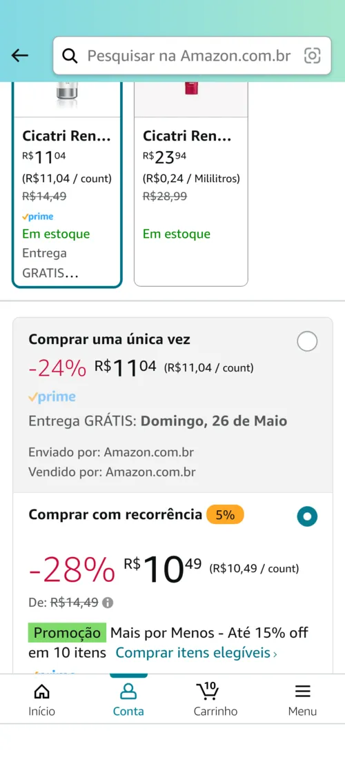 Imagem na descrição da promoção