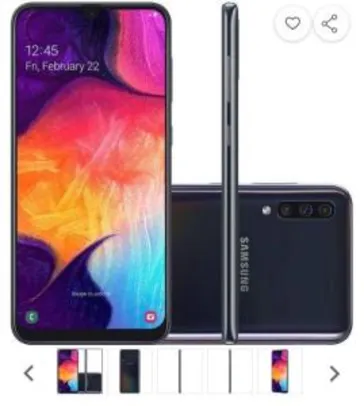 [R$1309 com AME] Smartphone Samsung Galaxy A50 - Preto | R$1399