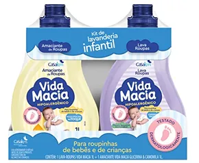 Kit Vida Macia (Lava Roupas e Amaciante - Glicerina e Camomila) 2 x 1L