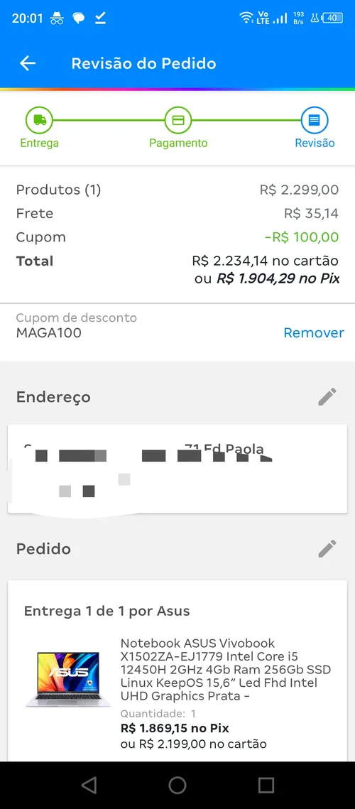 Imagem na descrição da promoção