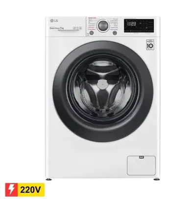 [REEMBALADO] Lavadora Smart LG FV3011WG4 VC5 com Inteligência Artificial AIDD™ 11kg Branco - 220V