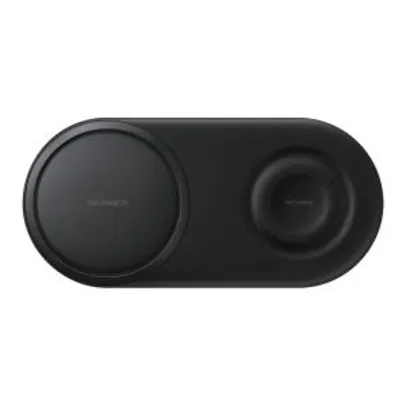 Carregador Rápido Wireless Samsung Duplo Pad Preto R$ 230