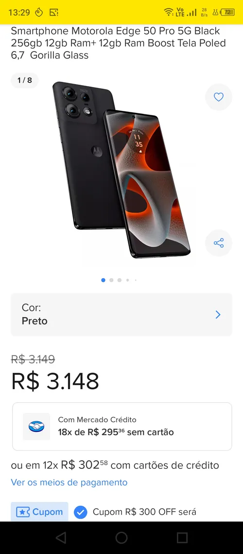 Imagem na descrição da promoção