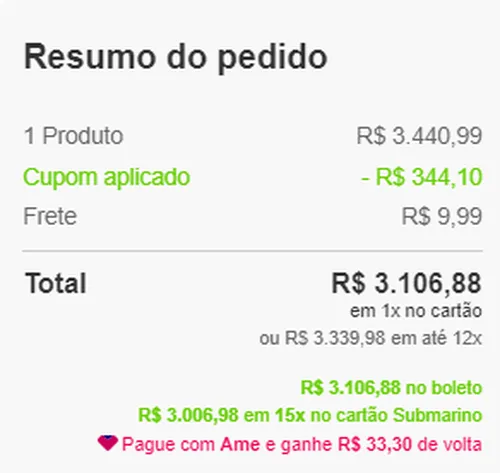 Imagem na descrição da promoção