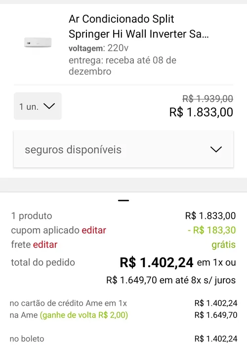 Imagem na descrição da promoção