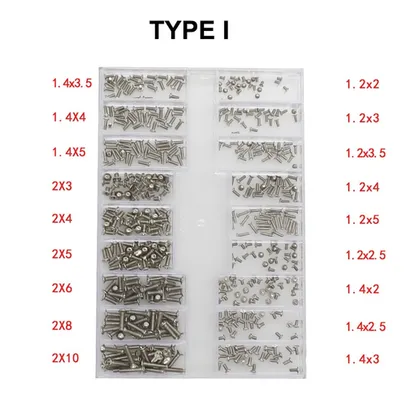 [internacional]500 pcs 18 Tipos Conjunto de Parafuso de Computador Notebook 