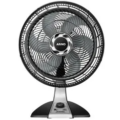 Ventilador Arno Silence Force VF40  - Preto/Prata 40 cm - R$ 131,31 - 110v