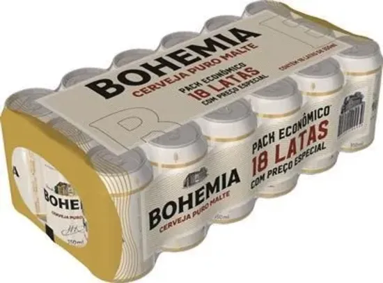 Cerveja Bohemia Lata 350ml Pack Com 18 Unidades