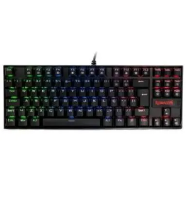 Teclado Gamer Redragon Mecânico Dark Avenger RGB c/ Switch Blue | R$280