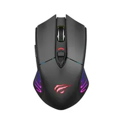 Mouse Wireless Gamer Havit MS1021W, 7000 DPI, 7 Botões, RGB, White | R$ 160