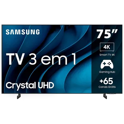 Foto do produto Smart TV 75" Samsung Crystal 4K