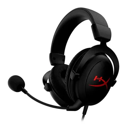 Headset Gamer HyperX Cloud Core, Som Surround 7.1, Drivers 53mm, Preto, HX-HSCC-2-BK/WW