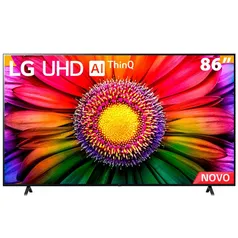 Smart TV 86 4K LG ThinQ AI 86UR8750PSA HDR, Bluetooth, Alexa, Google Assistente, Airplay 2, 3 HDMIs