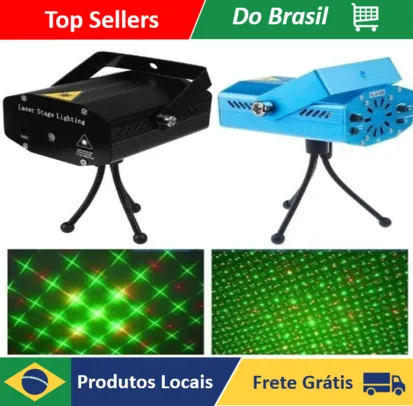 [BR] Mini Projetor Holográfico Laser Iluminação Festa DJ