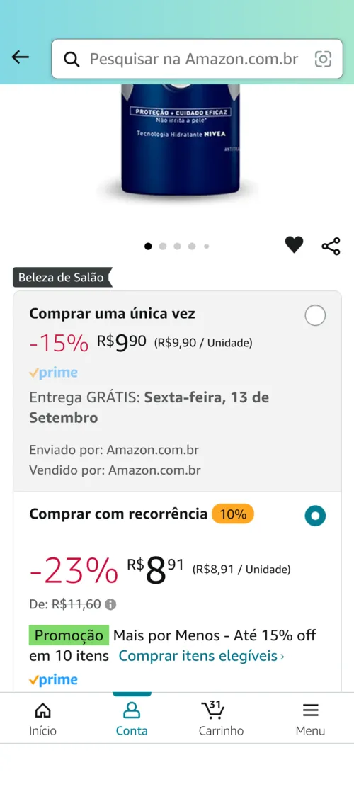 Imagem na descrição da promoção