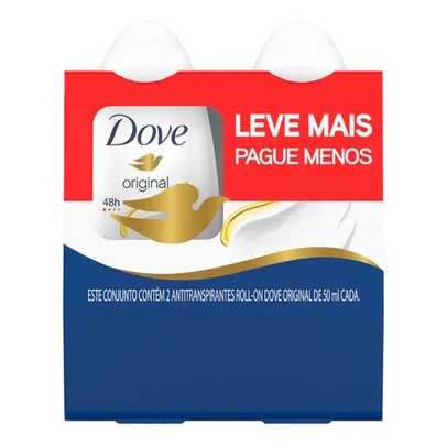 4 Desodorantes Roll-On Dove Original 50ml