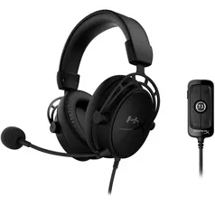 Headset Gamer HyperX Cloud Alpha S Blackout, Som Surround 7.1, Drivers 50mm, Múltiplas Plataformas, USB e P3 - 4P5L2AA