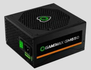 Fonte De Alimentacao Preta 650w Gamemax Gm650 R$ 384