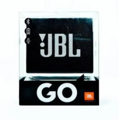 Caixa de Som Portátil JBL Go Wireless - Preta | R$94