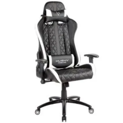 Cadeira Gamer Husky HailStorm, Black White - HHA-BW