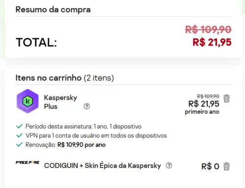 Imagem na descrição da promoção