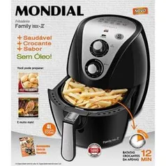 Fritadeira Sem Óleo Mondial Family Inox 4L - 1500W[205 com ame]