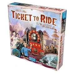 Ticket to Ride Asia Expansão de Jogo de Tabuleiro Galapagos TTR009