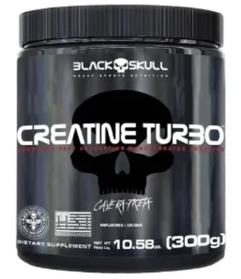 Creatina Turbo 300g Black Skull - Suplemento Alimentar em Pó de Creatina