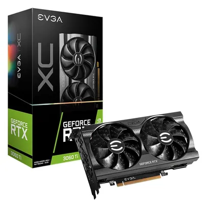 Placa de Vídeo EVGA NVIDIA GeForce RTX 3060 Ti XC Gaming, 8GB GDDR6, DLSS, Ray Tracing, Metal Backpl