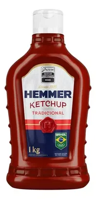 (Levando 5) Hemmer Ketchup Tradicional bisnaga 1 kg