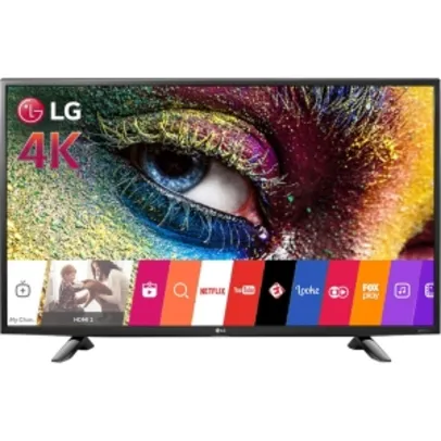 Smart TV LED 43" LG 43UH6100 Ultra HD Painel IPS 4K  por R$ 2070