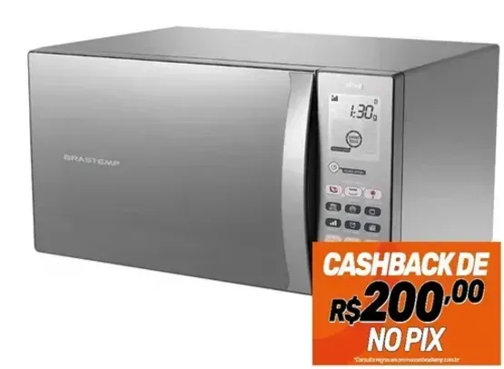 (Com Cashback Brastemp) Micro-ondas Brastemp 38 Litros com Grill BMJ38AR - 110V