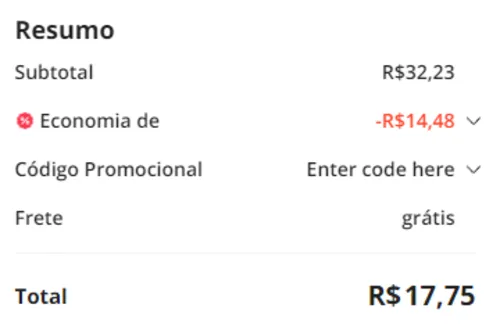 Imagem na descrição da promoção