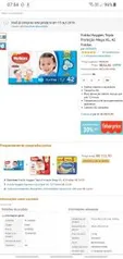 Fralda Huggies Tripla Proteção Mega XG, 42 Fraldas