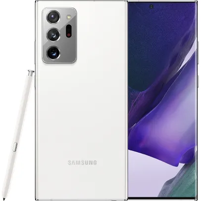 [AME R$ 2990]Smartphone Samsung Galaxy Note 20 Ultra 256GB 5G Wi-Fi Tela 6.9'' Dual Chip 12MP RAM Câmera Tripla + Selfie 10MP - Mystic White