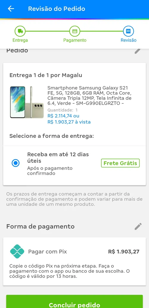 Imagem na descrição da promoção