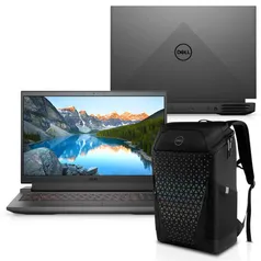 Kit Notebook Gamer Dell G15-a0700-AM20PB 15.6 fhd amd Ryzen 7 16GB 512GB ssd nvidia rtx 3060 Windows 11 + Mochila