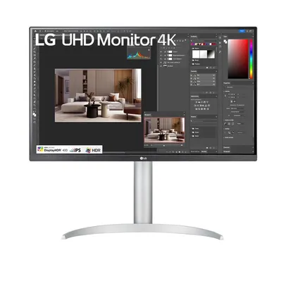 Monitor Profissional LG 27 Polegadas UHD 4K, IPS, HDMI e DisplayPort, HDR400, FreeSync, DCI-P3 95% - 27UP650-W