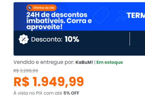 Imagem na descrição da promoção