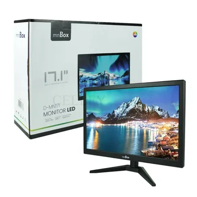 Foto do produto Monitor Led 17.1 HDMI Vga Alta Luminosidade Mnbox